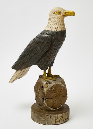 Folk Art Carved and Painted Eagle