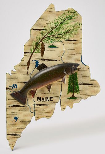 Lawrence Irvine Fish Plaque