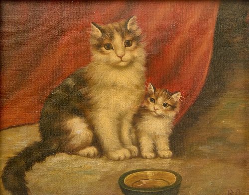Spunky & Kitten Painting