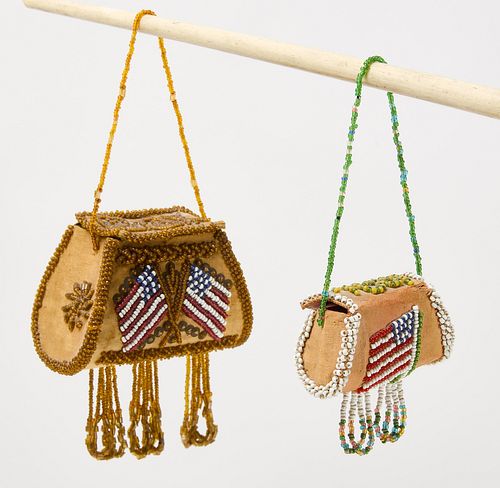 Two Iroquois Beaded Bags