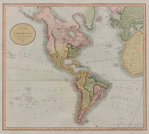 North and South America. John Cary (c. 1754-1835) A New Map of America