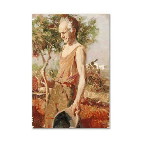 Pino (1939-2010), "Afternoon Chores" Artist Embellished Limited Edition on Canvas, AP Numbered and Hand Signed with Certificate of Authenticity.