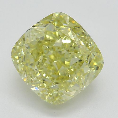 2.11 ct, Natural Fancy Yellow Even Color, VS2, Cushion cut Diamond (GIA Graded), Appraised Value: $40,500 