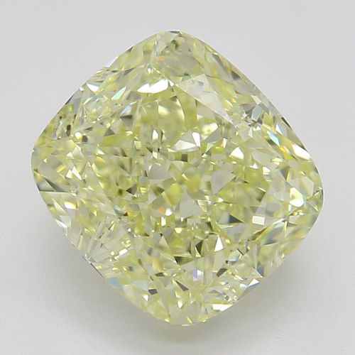 2.11 ct, Natural Fancy Light Yellow Even Color, IF, Cushion cut Diamond (GIA Graded), Appraised Value: $38,300 