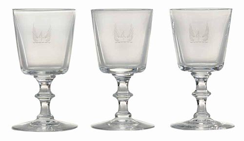 Nine Steuben Crystal Wine Glasses