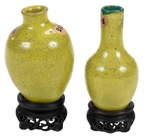 Two Chinese Porcelain Miniature Vases