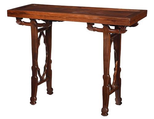 Chinese Art Deco Blackwood Altar Table