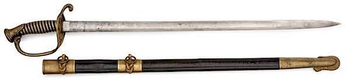 Silver Grip Sword of Master James A. Hamilton, USS Malvern & USS Conemaugh 