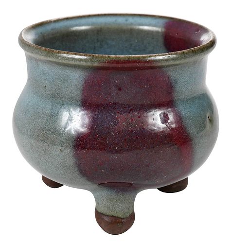 Chinese Junyao Style Pottery Censer