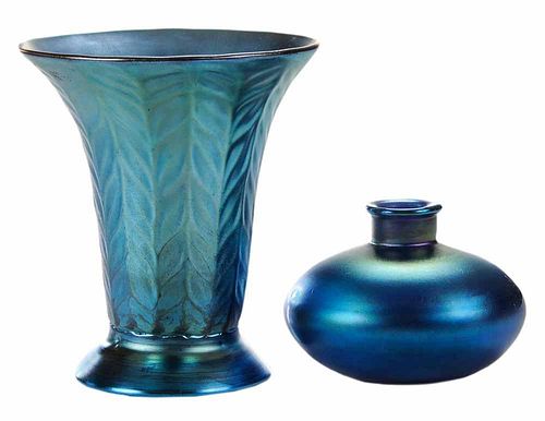 Tiffany Favrile Trumpet Vase and