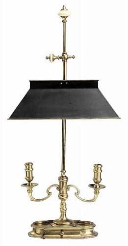 Fine Brass Bouillotte Lamp with a