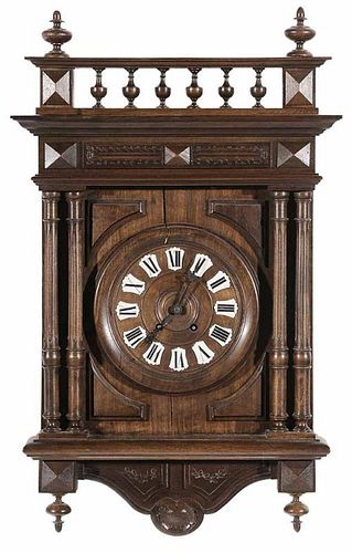 Continental Carved Walnut and