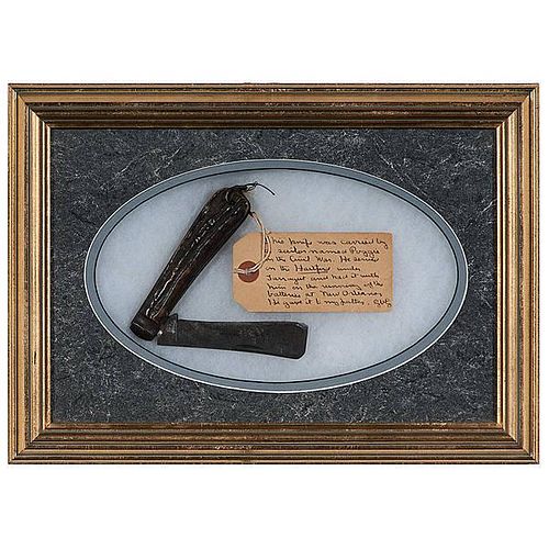 Farrier Knife Used by Sailor on the USS Hartford at New Orleans, 1862 