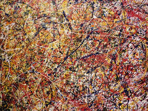 Style of Jackson Pollock: Abstract Composition