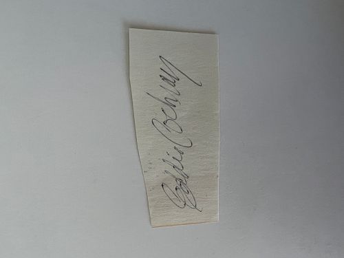 Eddie Cochran original signature