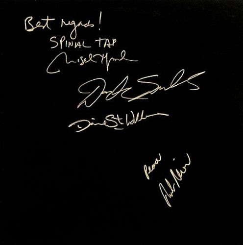Spinal Tap signed "This is Spinal Tap" soundtrack GFA authenticated