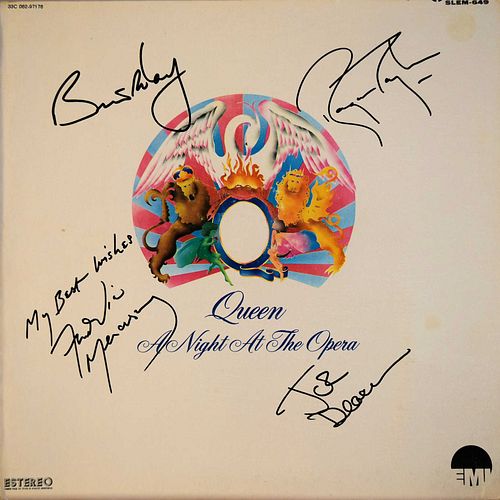 Queen signed A Night At The Opera album