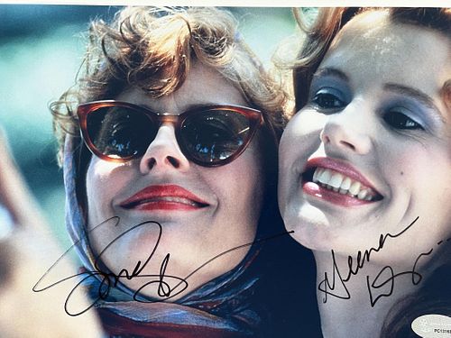 Thelma and Louise Susan Sarandon and Geena Davis signed movie photo