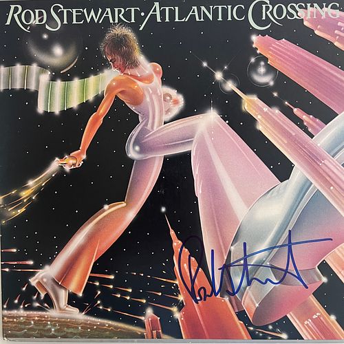 Rod Stewart Atlantic Crossing signed album