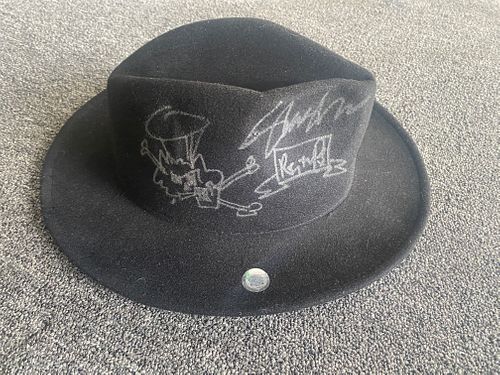 Guns N Roses Slash signed hat 