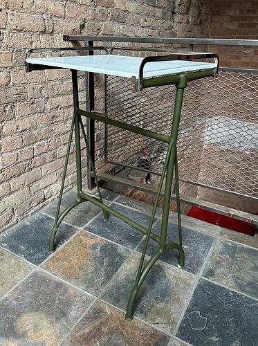 Art Deco Metal Physicians Work Table