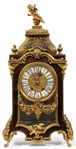 VINCENTI BOULLE FRENCH BRONZE MOUNTED BRACKET CLOCK