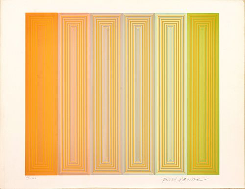Richard Anuszkiewicz (American, 1930-2020) Screenprint In Colors, On Wove Paper, C. 1972, Sun Keyed, H 12'' W 14.25''