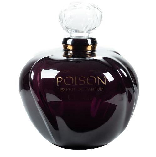 Christian Dior (French, 1905-1957) Poison Esprit De Parfum Factice Bottle H 12'' Dia. 9.5''
