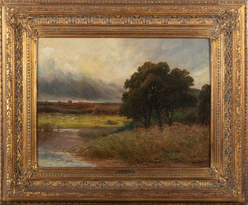 George Harley (British, 1791-1871) Oil On Canvas, Landscape, H 17.5'' W 24''