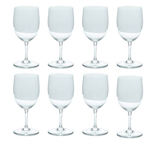 Baccarat (French) Perfection Pattern Water Goblets, H 7'' 8 pcs