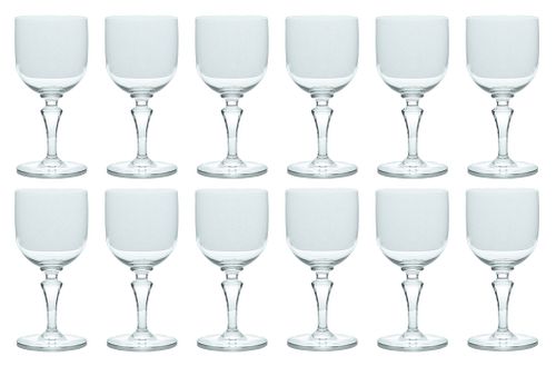 Baccarat (French) Normandy Pattern Water Goblets H 6.5'' 12 pcs