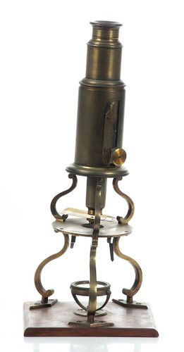 Dollond, London,  Culpeper-type Compound Monocular Microscope,  Early 19th C., H 12''