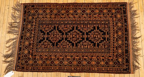 Persian Balouch Handwoven Rug, W 3' 1'' L 4' 9''