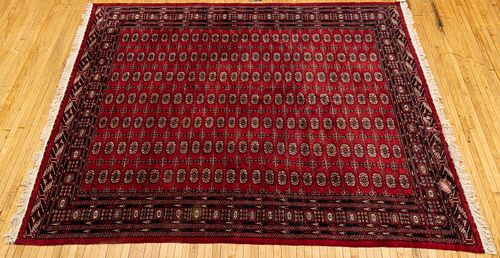 Bokara Handwoven Wool Rug, W 9' 1'' L 11' 7''