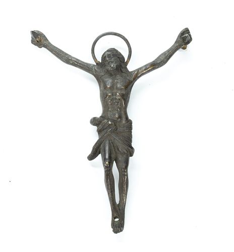 Old Russian Icon Bronze 'Jesus-HALO' 7"H