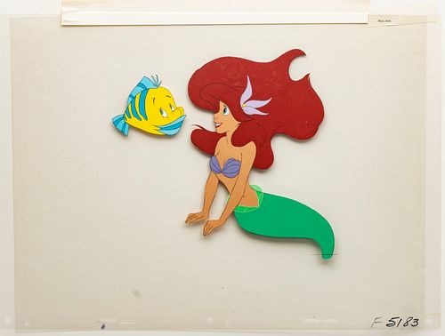 "THE LITTLE MERMAID" PRODUCTION ANIMATION CELS, H 8 1/2", W 9" (IMAGE) 
