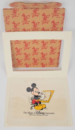 MICKEY MOUSE LIMITED EDITION CEL FROM THE MAGIC OF DISNEY ANIMATION, C. 1990S, H 7 1/2", W 11" 