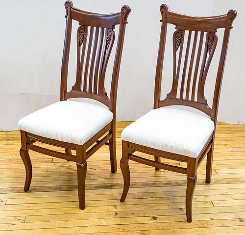 Attributed to Phoenix Furniture Company  Art Nouveau Dining Room Chairs C. 1885-1897, H 41.5'' W 17'' Depth 18'' 10 pcs