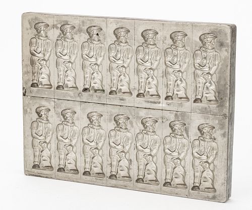 HOLIDAY ELVES METAL CHOCOLATE MOLDS, H 10.25", W 13.25" 