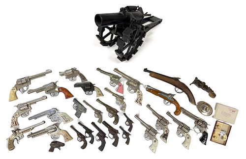 Cap Gun Collection (32) And Model Cannon 33 pcs