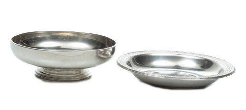 Lunt And Wilcox  Sterling Silver Centerpiece Bowls Dia. 6'' 14t oz 2 pcs