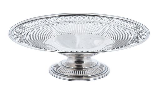 Watson Co  Sterling Silver Compote C. 1920, H 2.5'' Dia. 8'' 7.4t oz