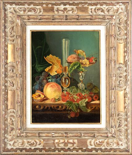 Oil On Canvas,  1930, Floral Still Life, H 16'' W 12.5''