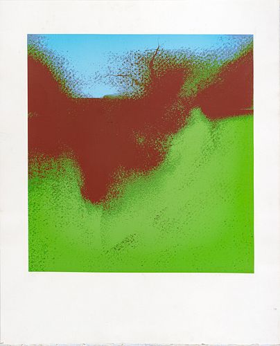 Graham Ovenden (British, B. 1943) Screenprint In Colors On Wove Paper, 1972, Birnam Wood, H 19'' W 18''