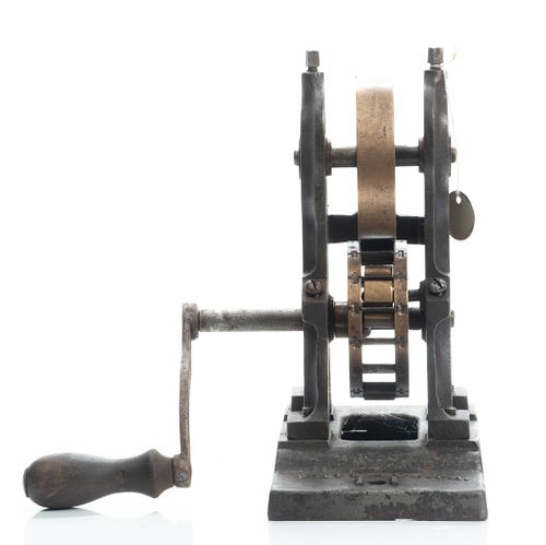 CAST IRON CANDY MACHINE, C. 1900, H 10.5", W 10", D 10" 