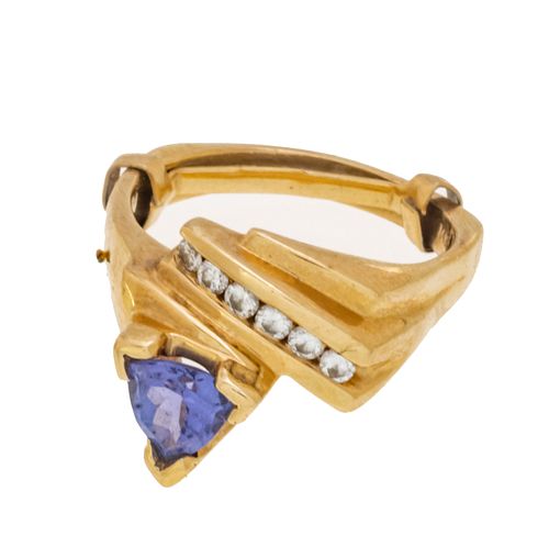Tanzanite And 14kt Gold Ring Size 7