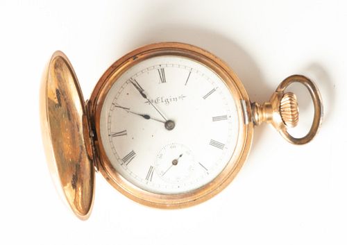 Elgin Watch Company Closed Hunter's Case Pocket Watch, C. 1905, Dia. 1.3''