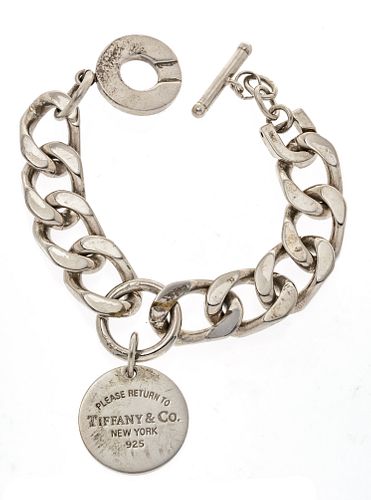 Tiffany Sterling Silver Bracelet L 7''