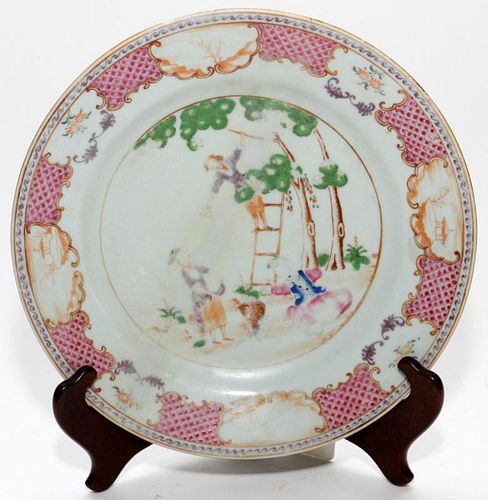 CHINESE EXPORT PORCELAIN PLATE 18TH. C.