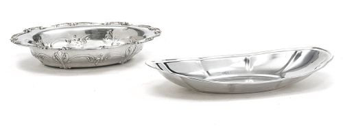 GORHAM STERLING SILVER OVAL DISHES 2 DIA 10",12", 23 T O. 